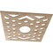 Ekena Millwork Chevron Wood Fretwork Pierced Ceiling Medallion, Red Oak, 26"OD x 6 3/4"ID x 1/4"T CMWP26X26X0250CHRO - alternate 5